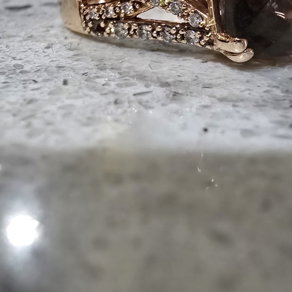 LeVian Chocolate Quartz and Diamond Ring in Rose Gold - Picture 8 of 9